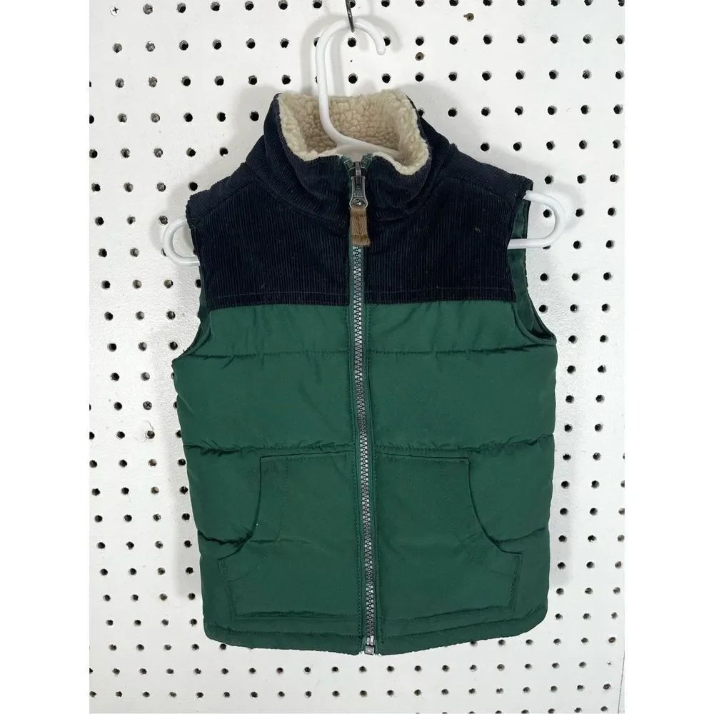 Carters puffer corduroy vest